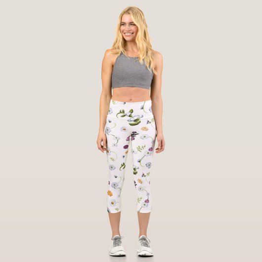 Leggings Capri Fleur marguerite 2 (Recto)