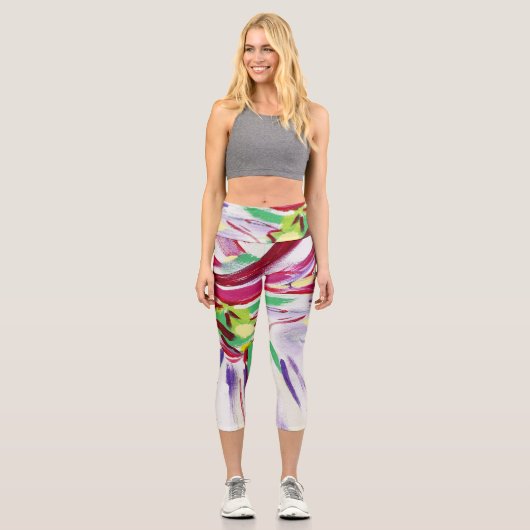 Leggings Capri Fleur montante (Recto)