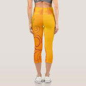 Leggings Capri Fleur orange (Verso)