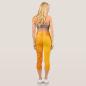 Leggings Capri Fleur orange (Verso)