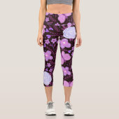 Leggings Capri Fleur papillon rose (Recto)