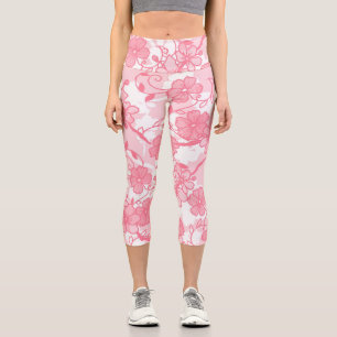 Leggings Capri fleurs