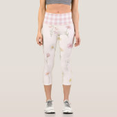 Leggings Capri Fleurs blanches (Recto)