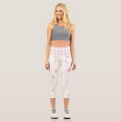 Leggings Capri Fleurs blanches (Recto)