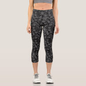 Leggings Capri Fleurs blanches élégantes (Recto)