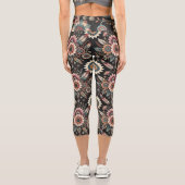 Leggings Capri Fleurs Bohèmes du Soir (Verso)
