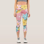 Leggings Capri Fleurs de papier (Recto)