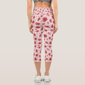 Leggings Capri Fleurs de pavot (Verso)