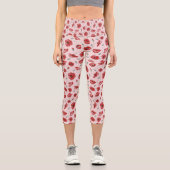 Leggings Capri Fleurs de pavot (Recto)