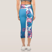 Leggings Capri Fleurs de printemps (Verso)