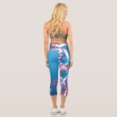 Leggings Capri Fleurs de printemps (Verso)