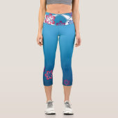 Leggings Capri Fleurs de printemps (Recto)