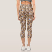 Leggings Capri Fleurs de printemps Art Motif nature (Verso)