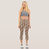 Leggings Capri Fleurs de printemps Art Motif nature (Recto)
