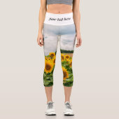 Leggings Capri Fleurs de soleil (Recto)