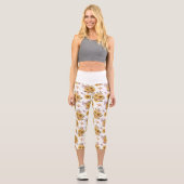 Leggings Capri Fleurs de soleil (Recto)