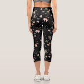 Leggings Capri Fleurs d'eau simples 1 (Verso)