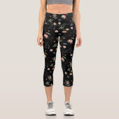 Leggings Capri Fleurs d'eau simples 1 (Recto)