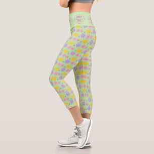 Leggings Capri Fleurs et papillons de la Fête des mères