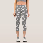 Leggings Capri Fleurs et pétales 2 (Recto)