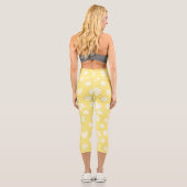 Leggings Capri Fleurs et pétales 6 (Verso)