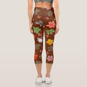 Leggings Capri Fleurs jaunes et roses blanches 12 (Verso)