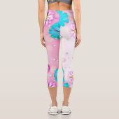 Leggings Capri Fleurs Motif 7 (Verso)