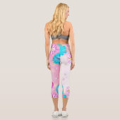 Leggings Capri Fleurs Motif 7 (Verso)