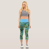 Leggings Capri Fleurs Petit Bleu Brunnera Floral (Recto)