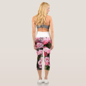 Leggings Capri Fleurs Ver 1 Capris Haut Taille (Verso)