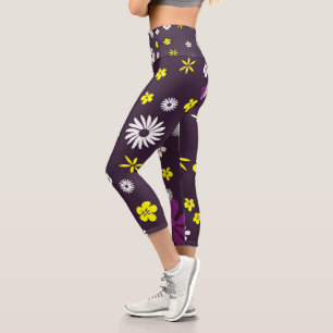 Leggings Capri Fleurs Zazzle_Growshop.