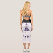 Leggings Capri Fleurs | Zazzle_Growshop. (Verso)