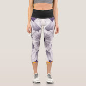 Leggings Capri Fleurs | Zazzle_Growshop. (Recto)