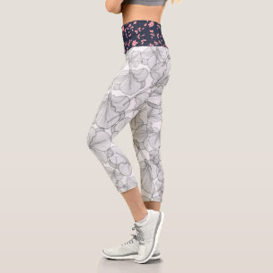 Leggings Capri Fleurs Zazzle_Growshop.