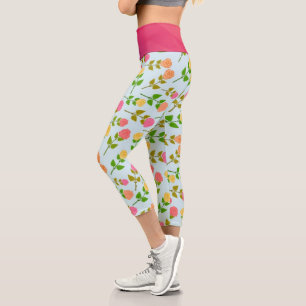 Leggings Capri Fleurs   Zazzle_Growshop.