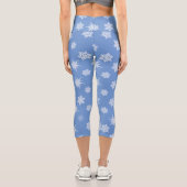 Leggings Capri Flocon de neige (Verso)