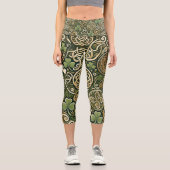 Leggings Capri Floraison celtique (Recto)