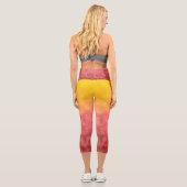 Leggings Capri Floraison du solstice (Verso)