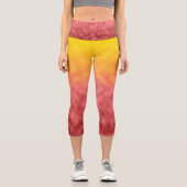 Leggings Capri Floraison du solstice (Recto)