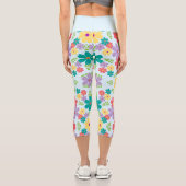 Leggings Capri Floral (Verso)