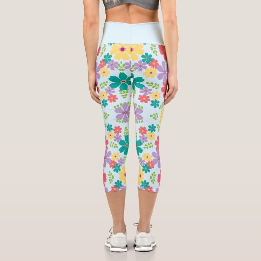 Leggings Capri Floral (Verso)