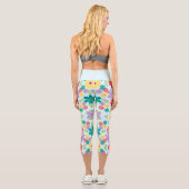 Leggings Capri Floral (Verso)