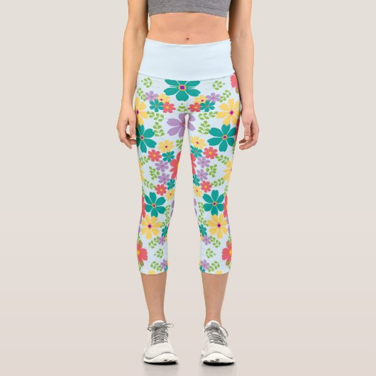 Leggings Capri Floral (Recto)