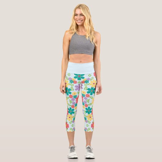 Leggings Capri Floral (Recto)