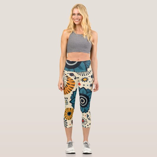 Leggings Capri Floral (Recto)