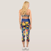 Leggings Capri Floral Blue Dainty (Verso)