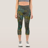 Leggings Capri Floral Paisley (Recto)