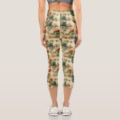 Leggings Capri Floral Thanksgiving Motif Vintage (2) (Verso)