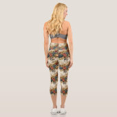 Leggings Capri Floral Thanksgiving Motif Vintage (9) (Verso)