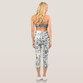 Leggings Capri Floral Watercolor (Verso)